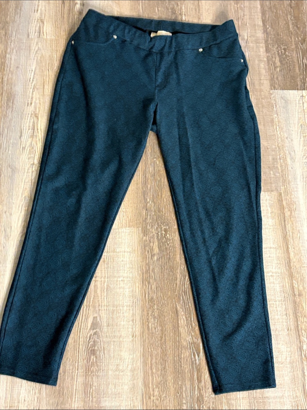 Michael Kors Black & Teal Jacquard Jacket